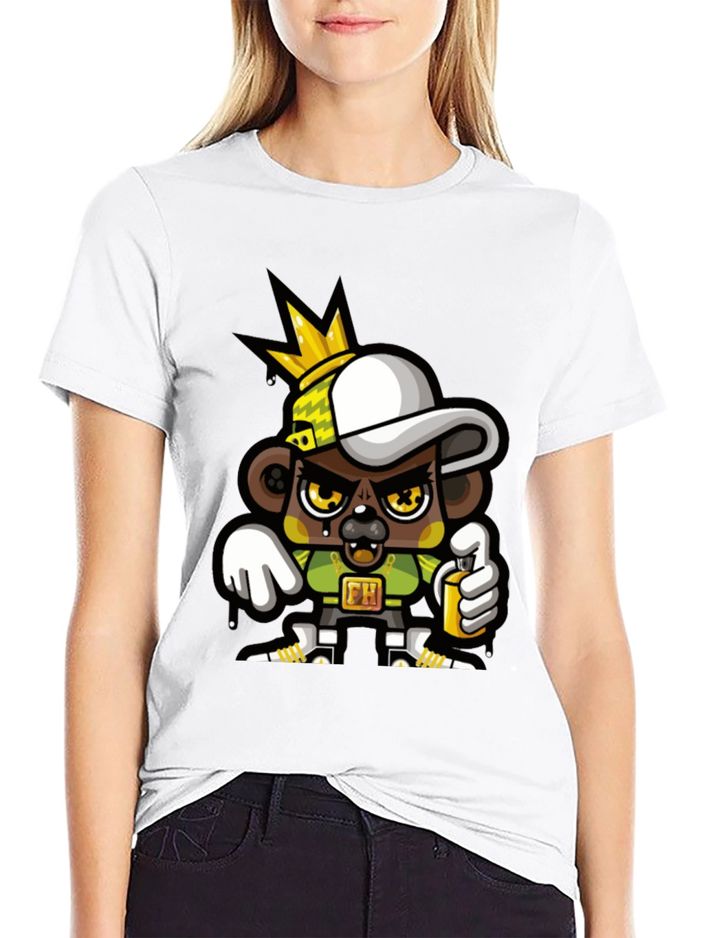 Graffiti Bear King T-Shirt