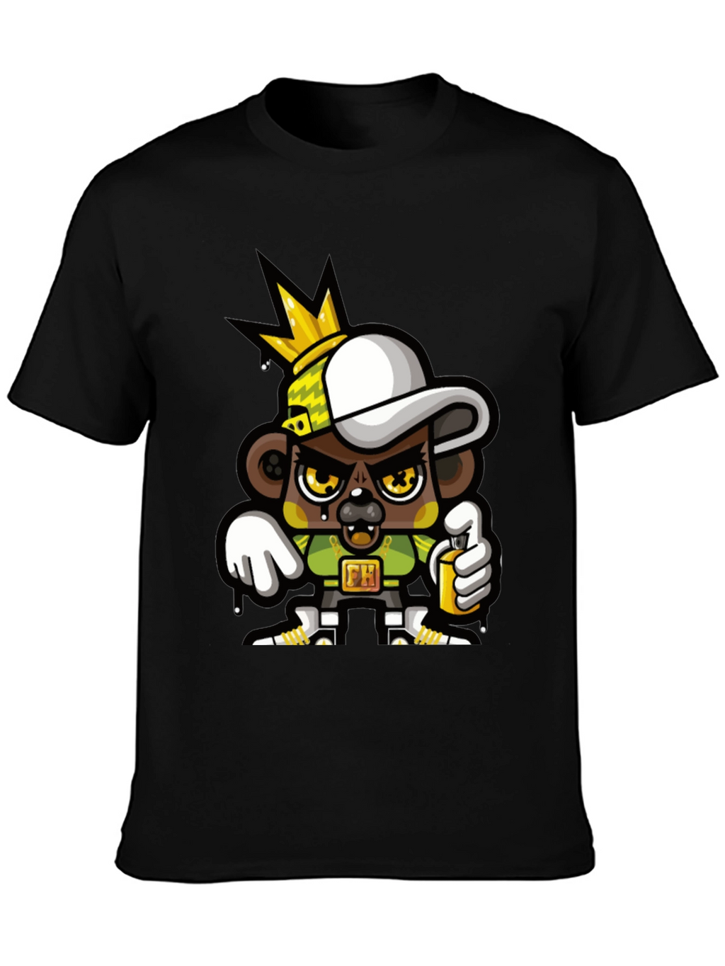 Graffiti Bear King T-Shirt
