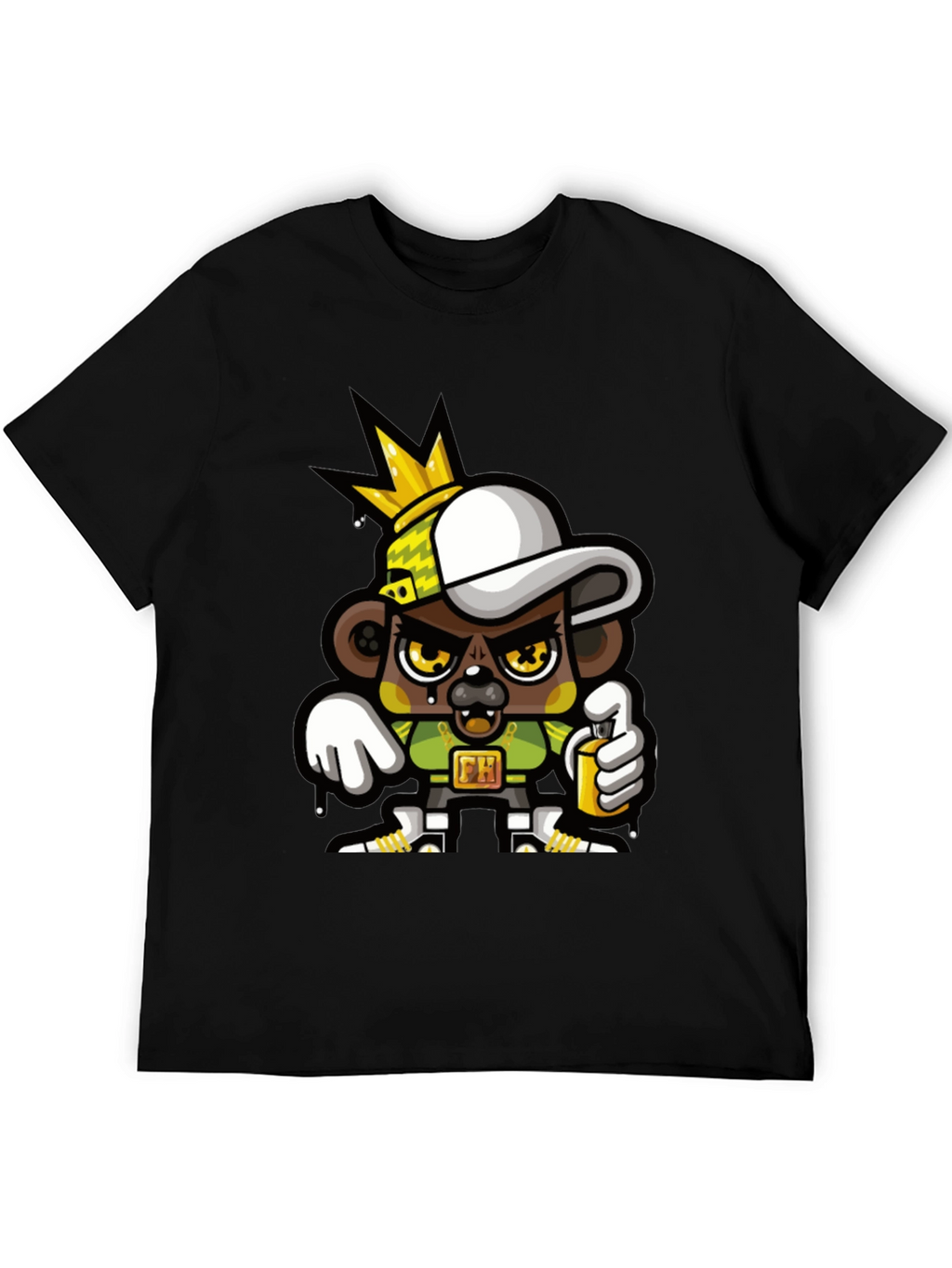 Graffiti Bear King T-Shirt
