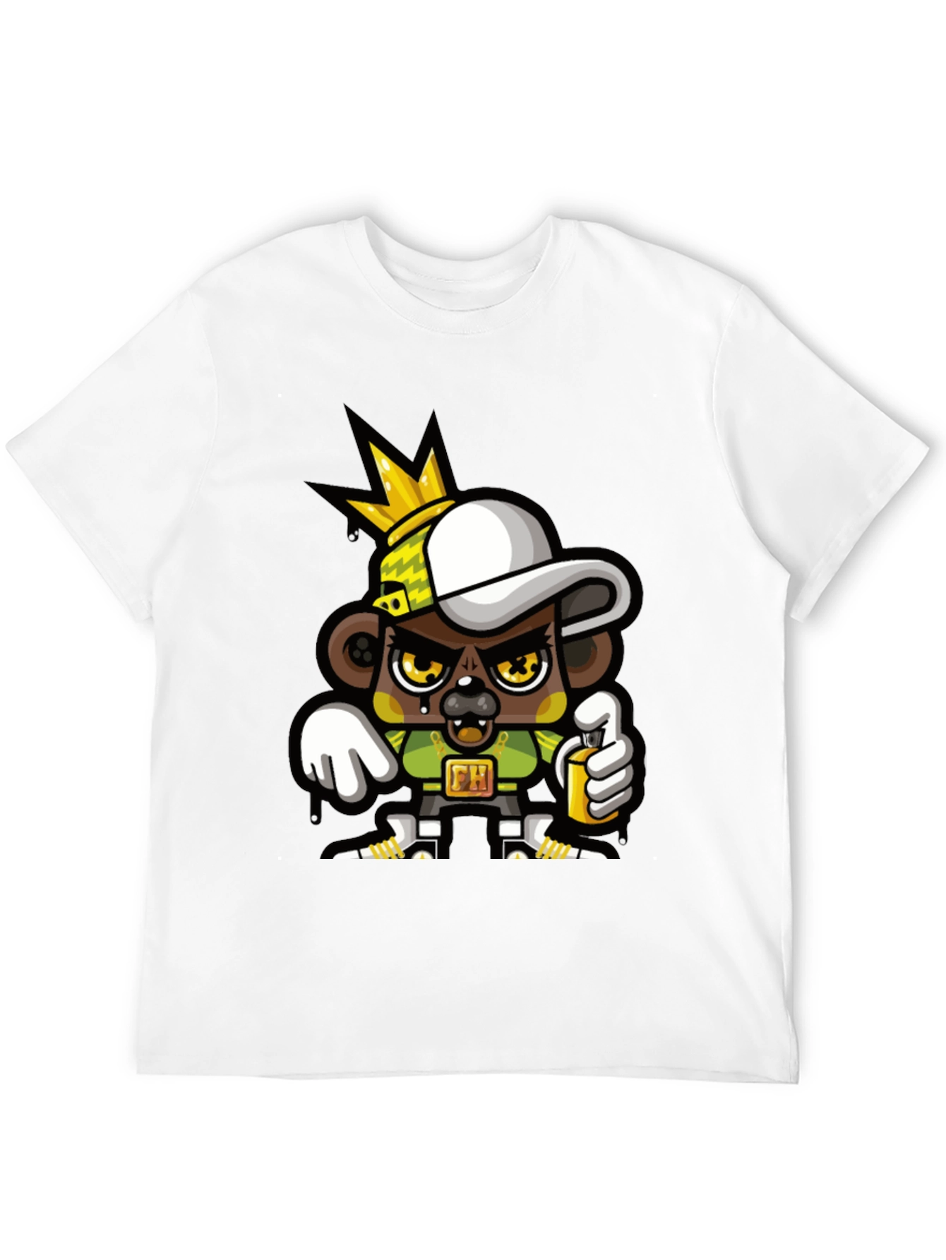 Graffiti Bear King T-Shirt