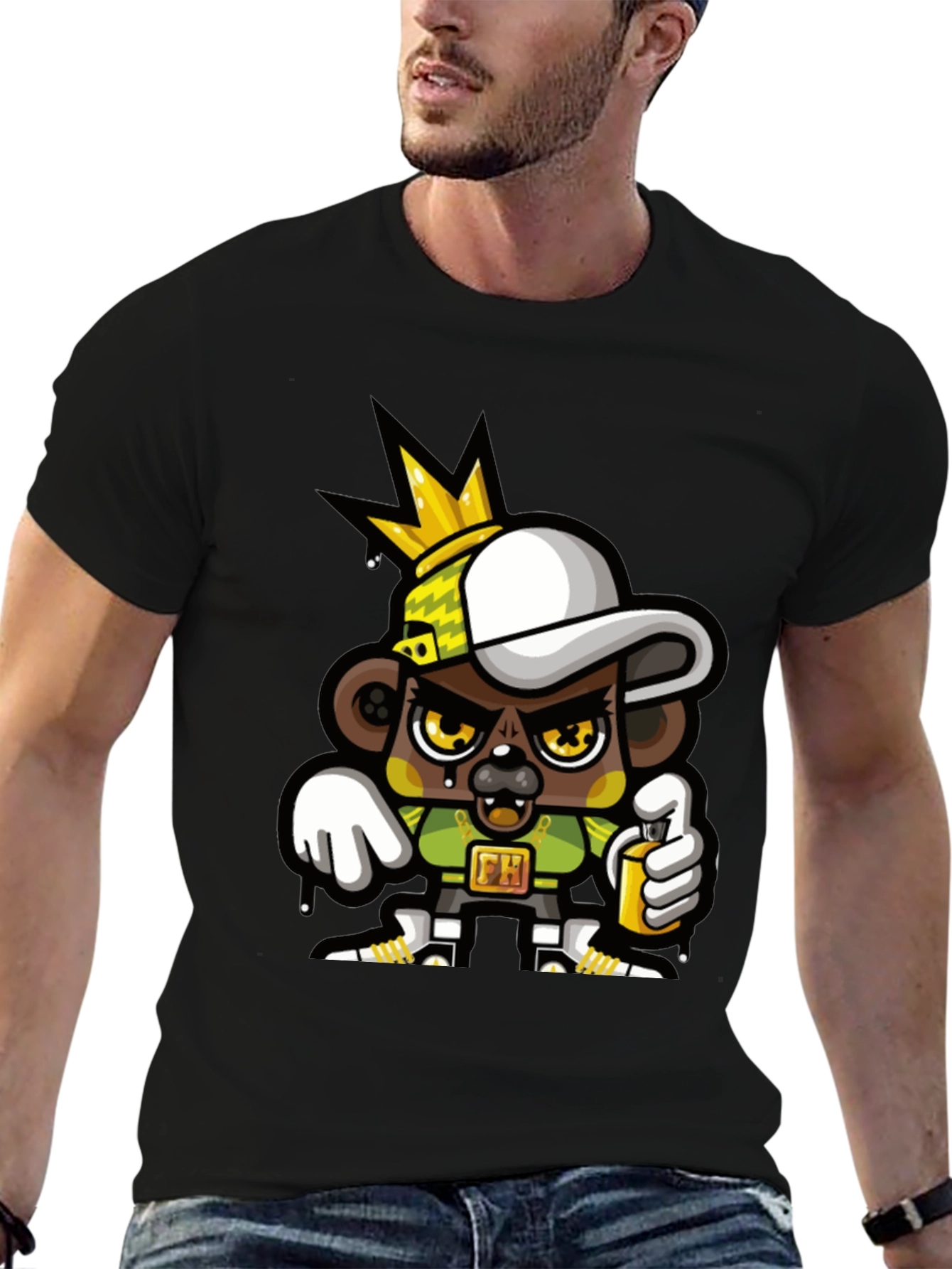 Graffiti Bear King T-Shirt