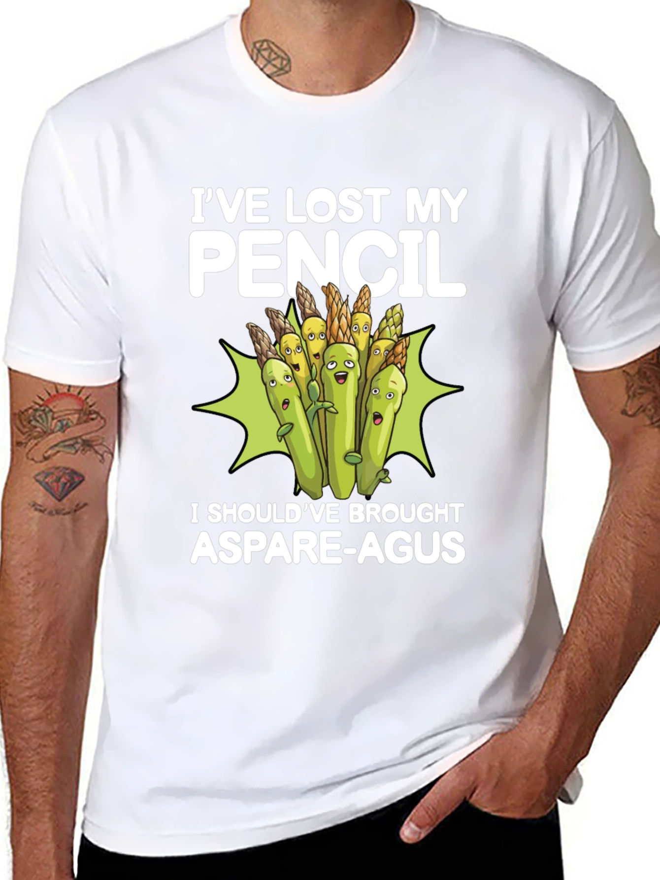Funny Asparagus Graphic T-Shirt
