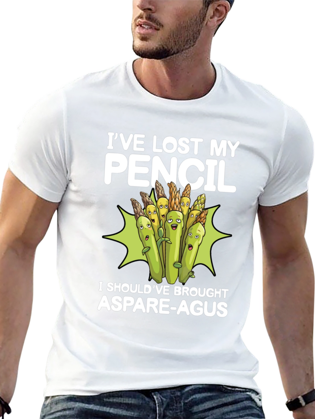 Funny Asparagus Graphic T-Shirt