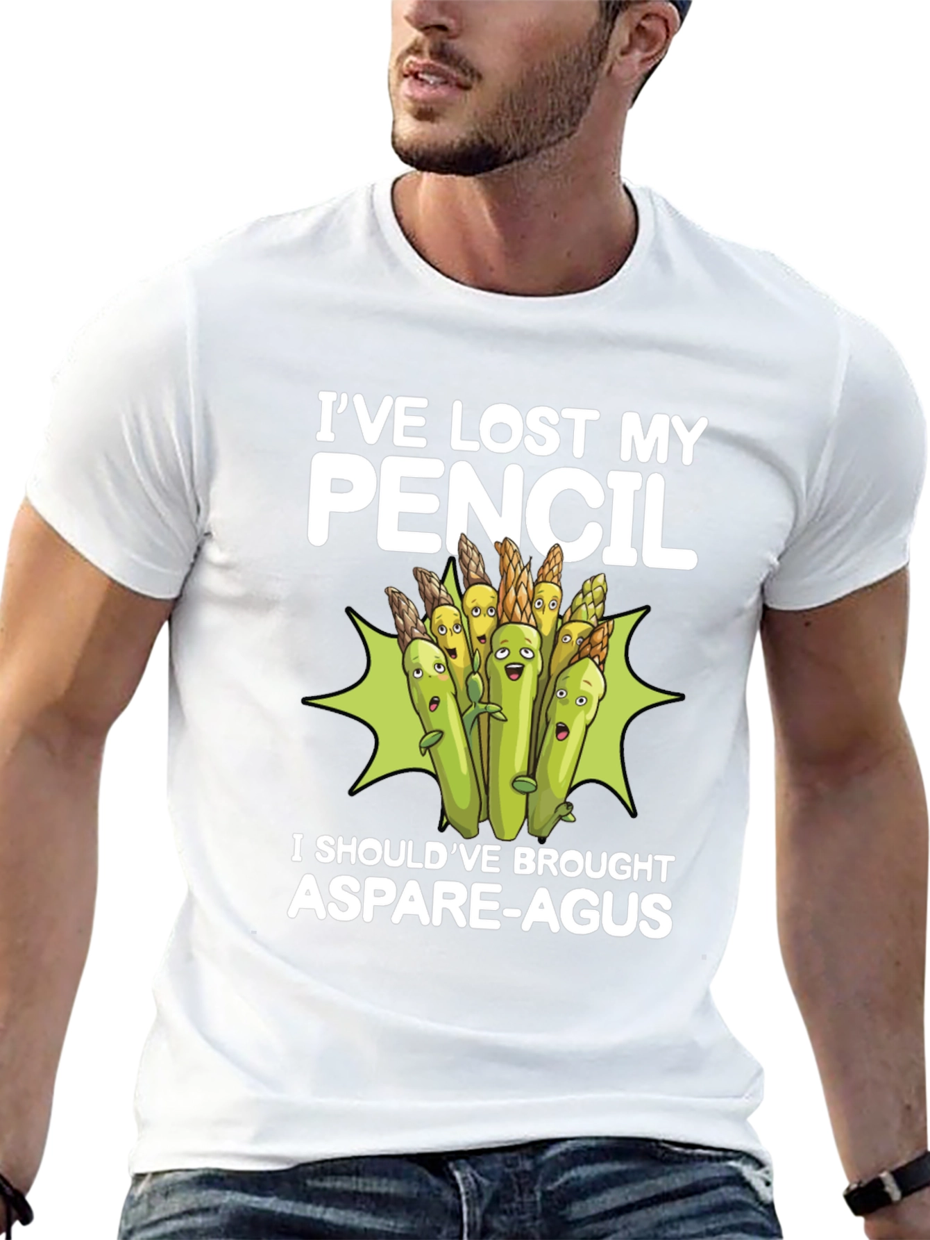 Funny Asparagus Graphic T-Shirt
