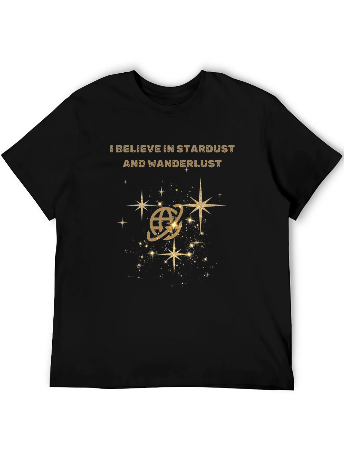 Stardust Wanderlust Graphic Tee - Premium Black T-Shirt