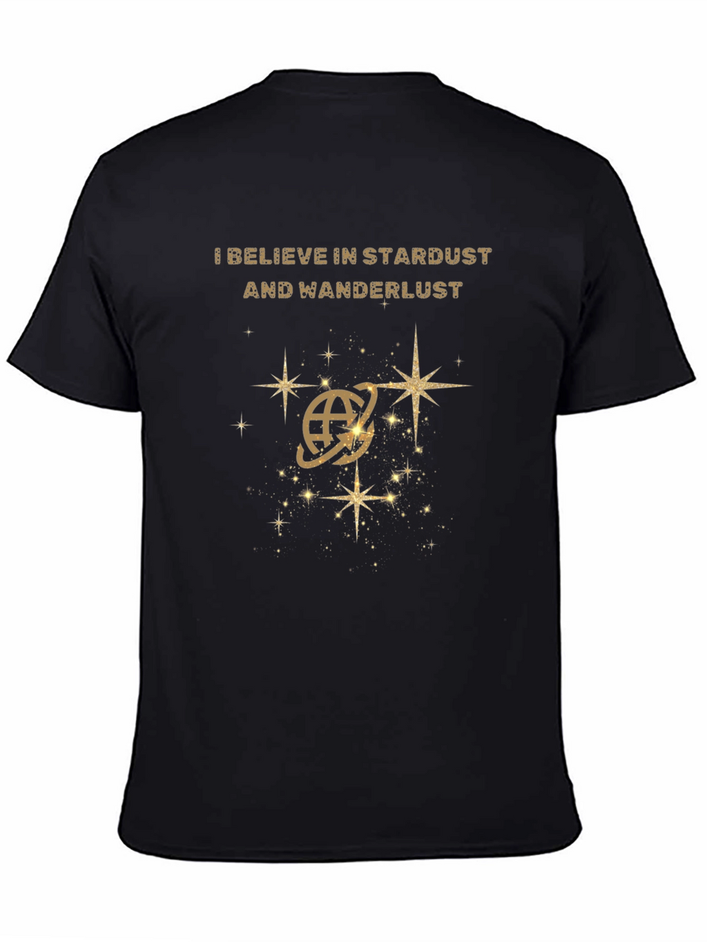 Stardust Wanderlust Graphic Tee - Premium Black T-Shirt