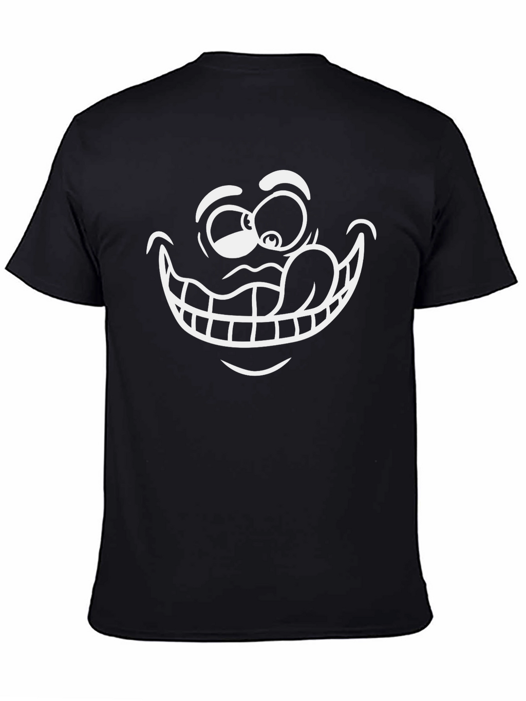 Funny Face Graphic T-Shirt - Black Cotton Tee
