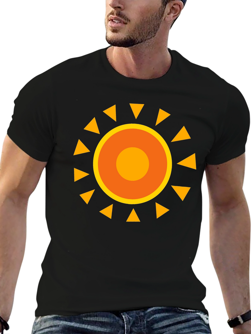 Sunny Graphic Black T-Shirt