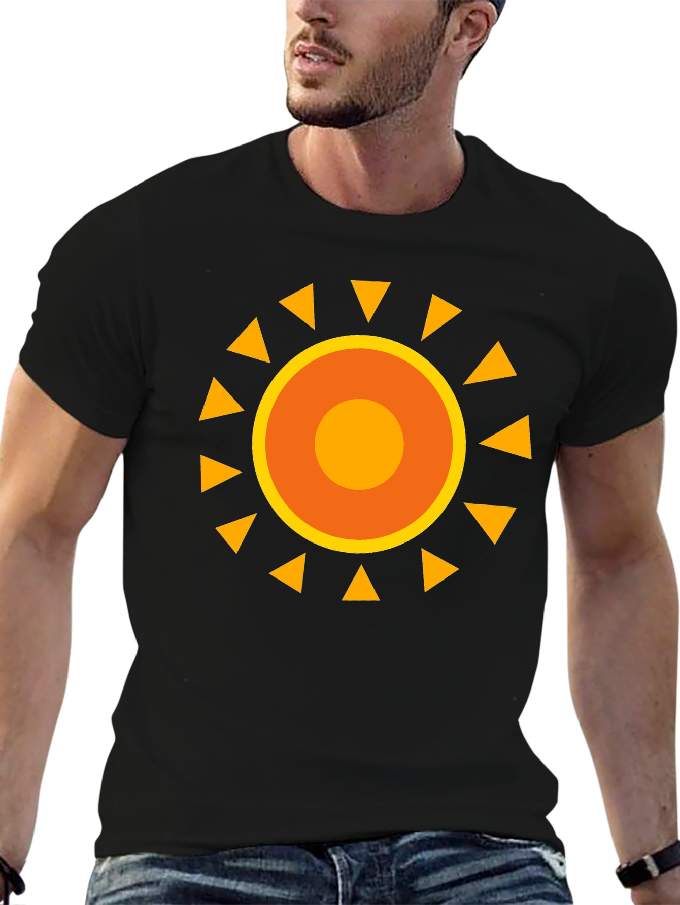 Sunny Graphic Black T-Shirt