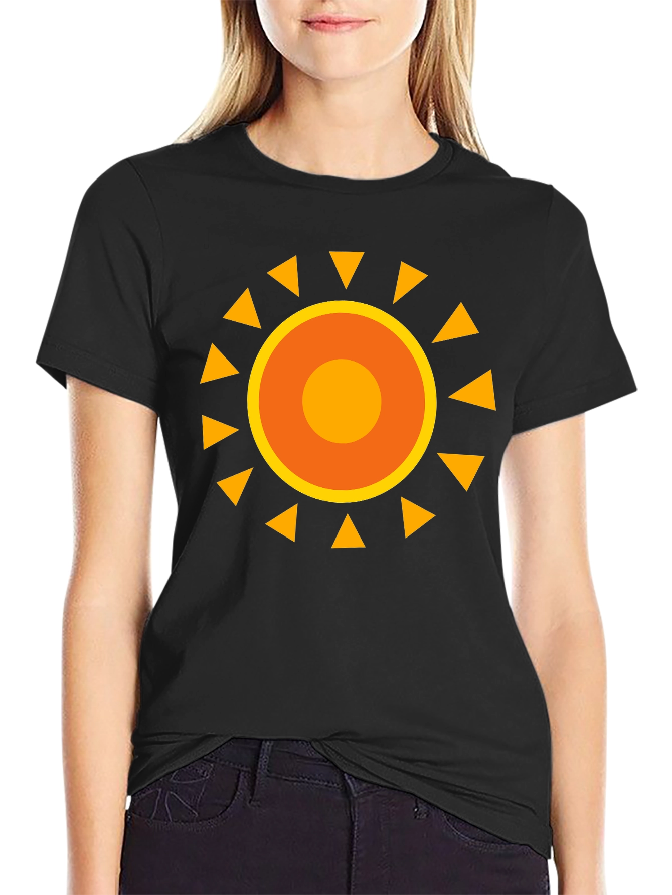 Sunny Graphic Black T-Shirt