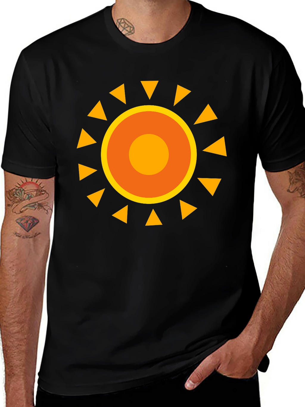 Sunny Graphic Black T-Shirt