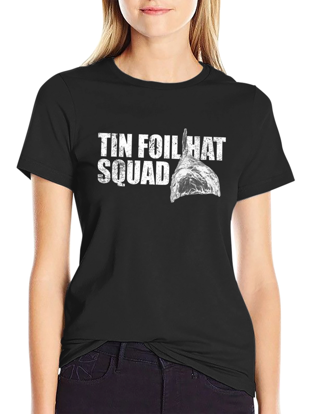 Tin Foil Hat Squad Tee - Conspiracy Humor