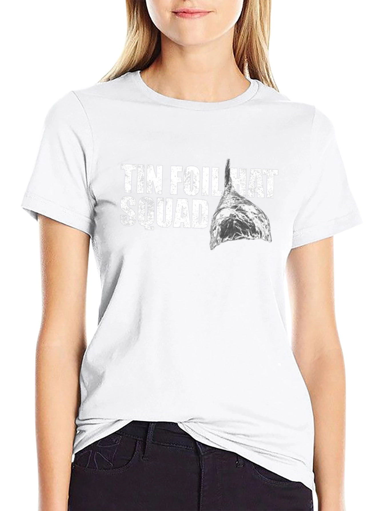 Tin Foil Hat Squad Tee - Conspiracy Humor
