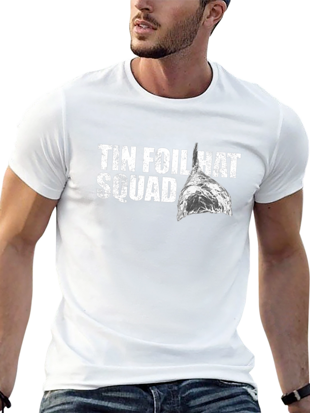 Tin Foil Hat Squad Tee - Conspiracy Humor
