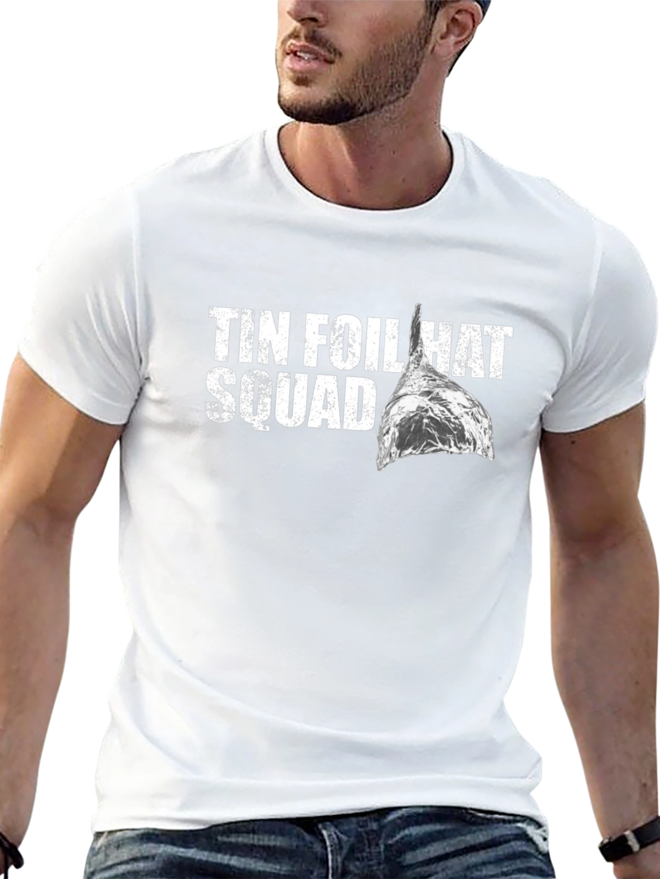 Tin Foil Hat Squad Tee - Conspiracy Humor