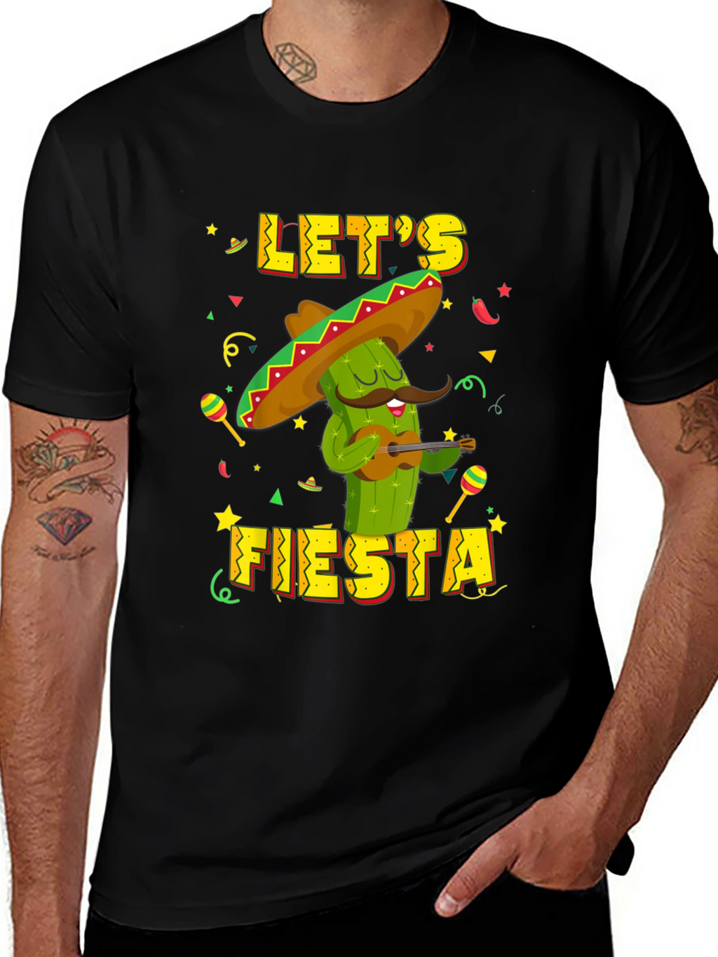 Lets Fiesta Cactus T-Shirt - Cinco de Mayo Tee