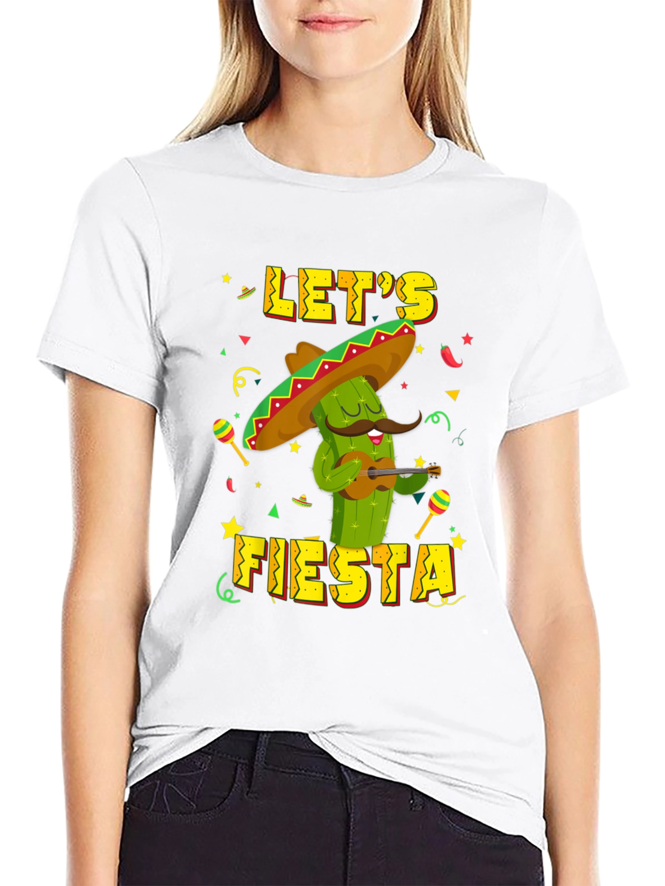 Lets Fiesta Cactus T-Shirt - Cinco de Mayo Tee