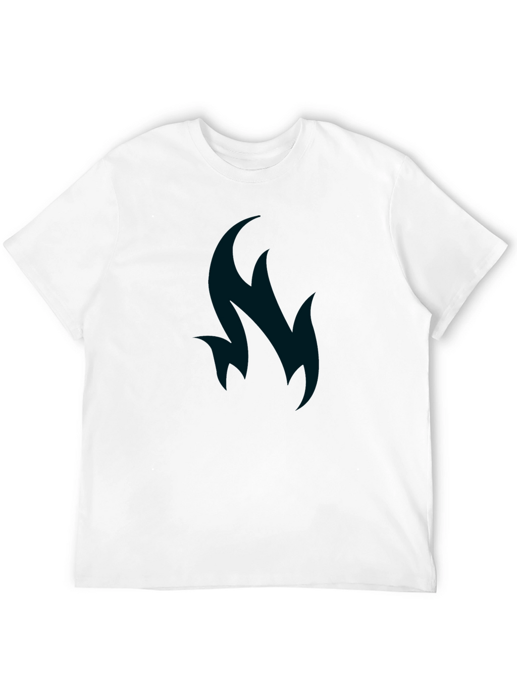 Abstract Flame Graphic Tee - Soft Cotton Blend
