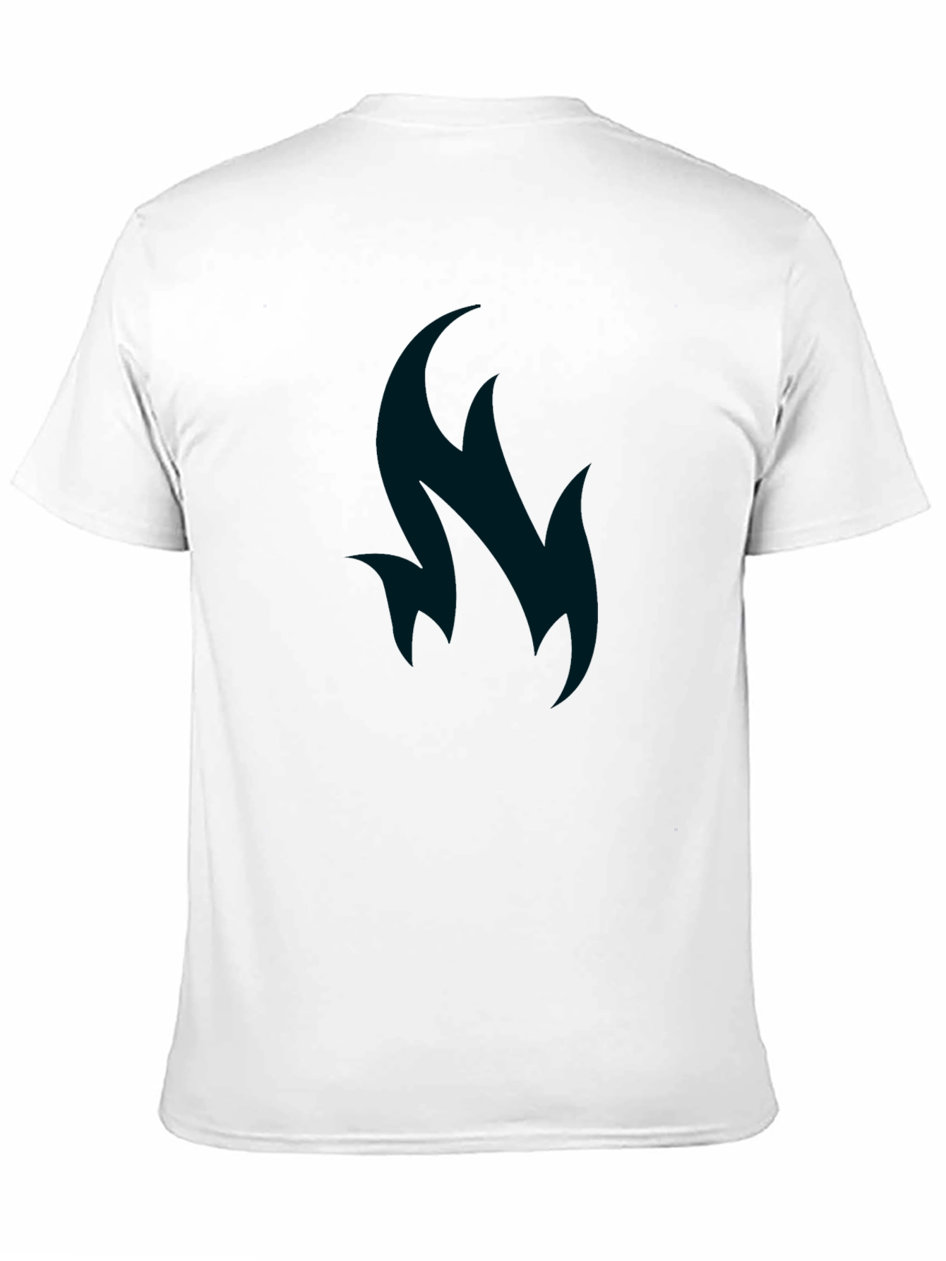 Abstract Flame Graphic Tee - Soft Cotton Blend
