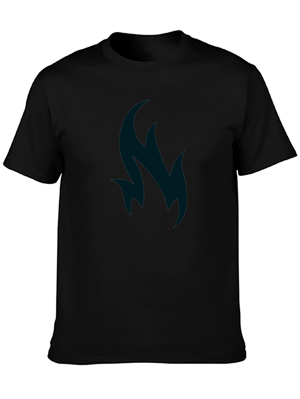 Abstract Flame Graphic Tee - Soft Cotton Blend