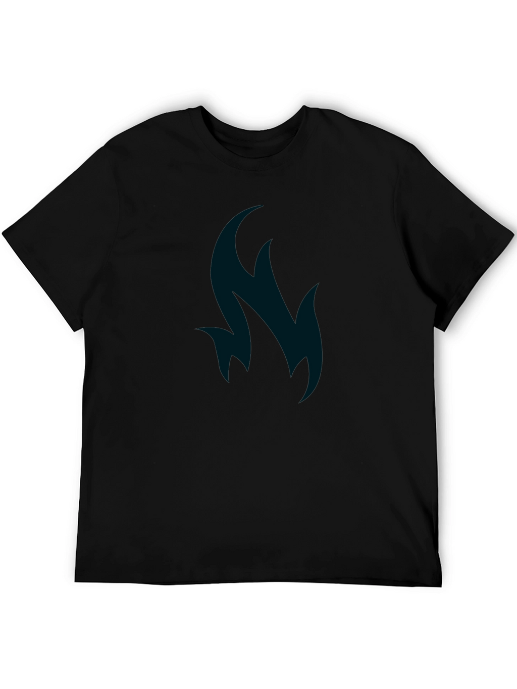 Abstract Flame Graphic Tee - Soft Cotton Blend