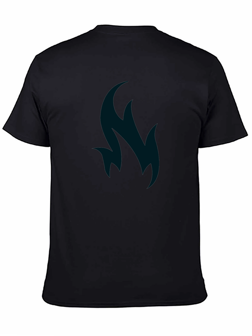 Abstract Flame Graphic Tee - Soft Cotton Blend