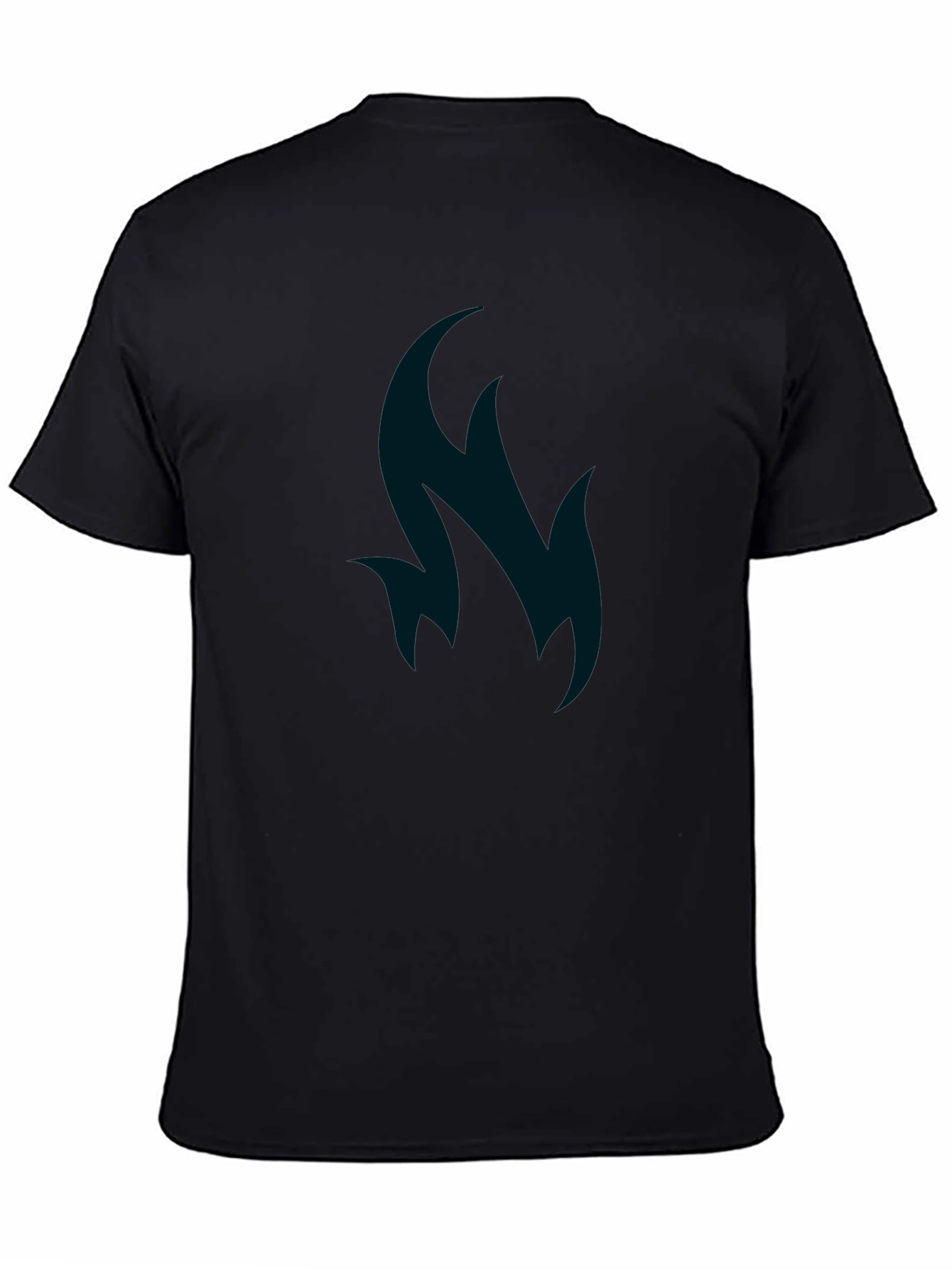 Abstract Flame Graphic Tee - Soft Cotton Blend