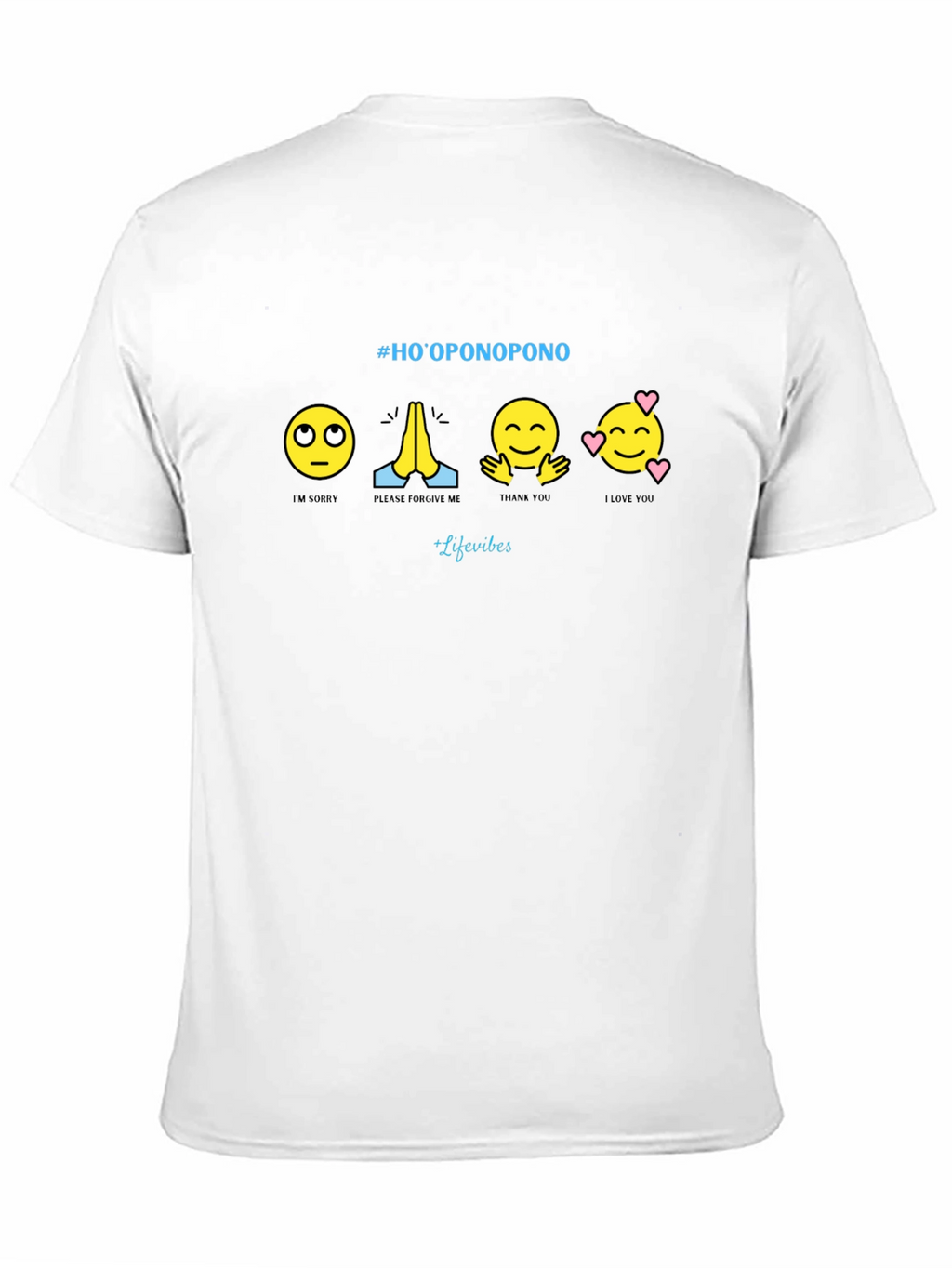 Hooponopono Emoji T-Shirt - Black Graphic Tee
