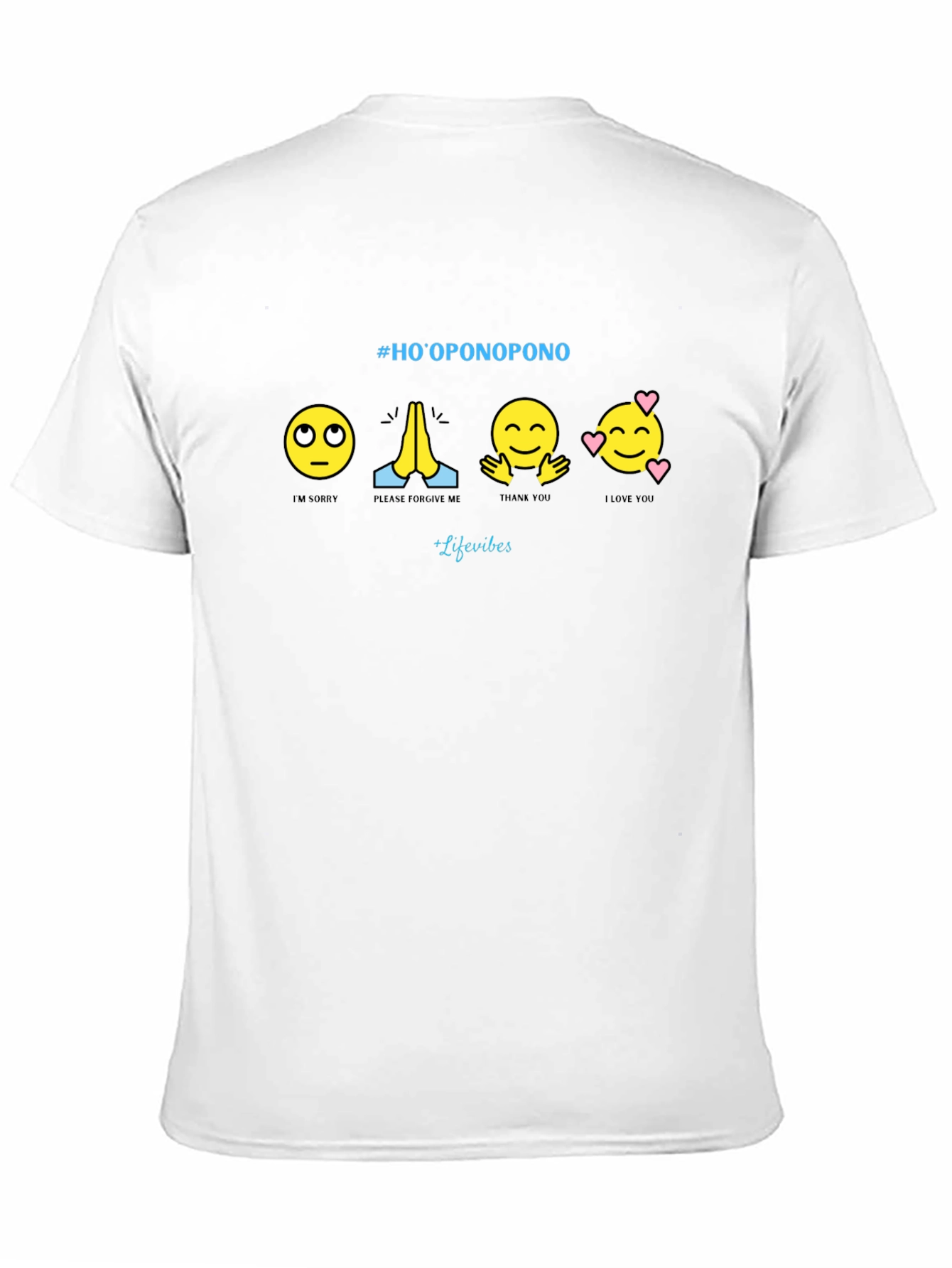 Hooponopono Emoji T-Shirt - Black Graphic Tee