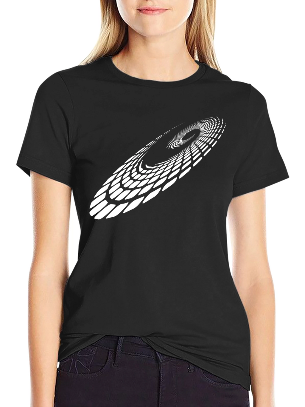 Abstract Optical Illusion Graphic Tee
