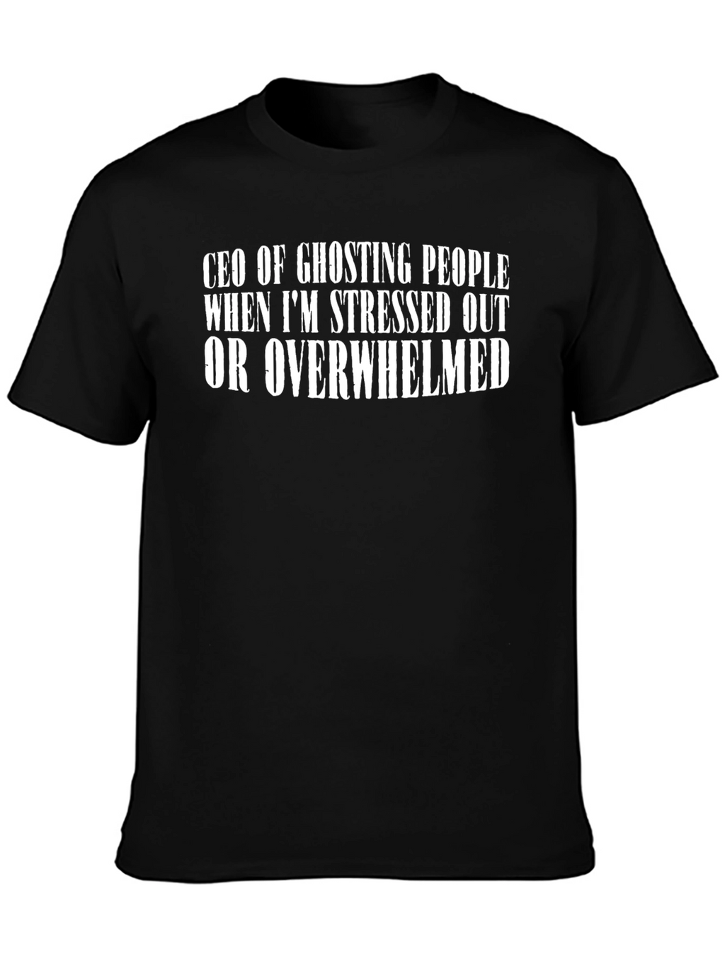 CEO of Ghosting Mens Black T-Shirt