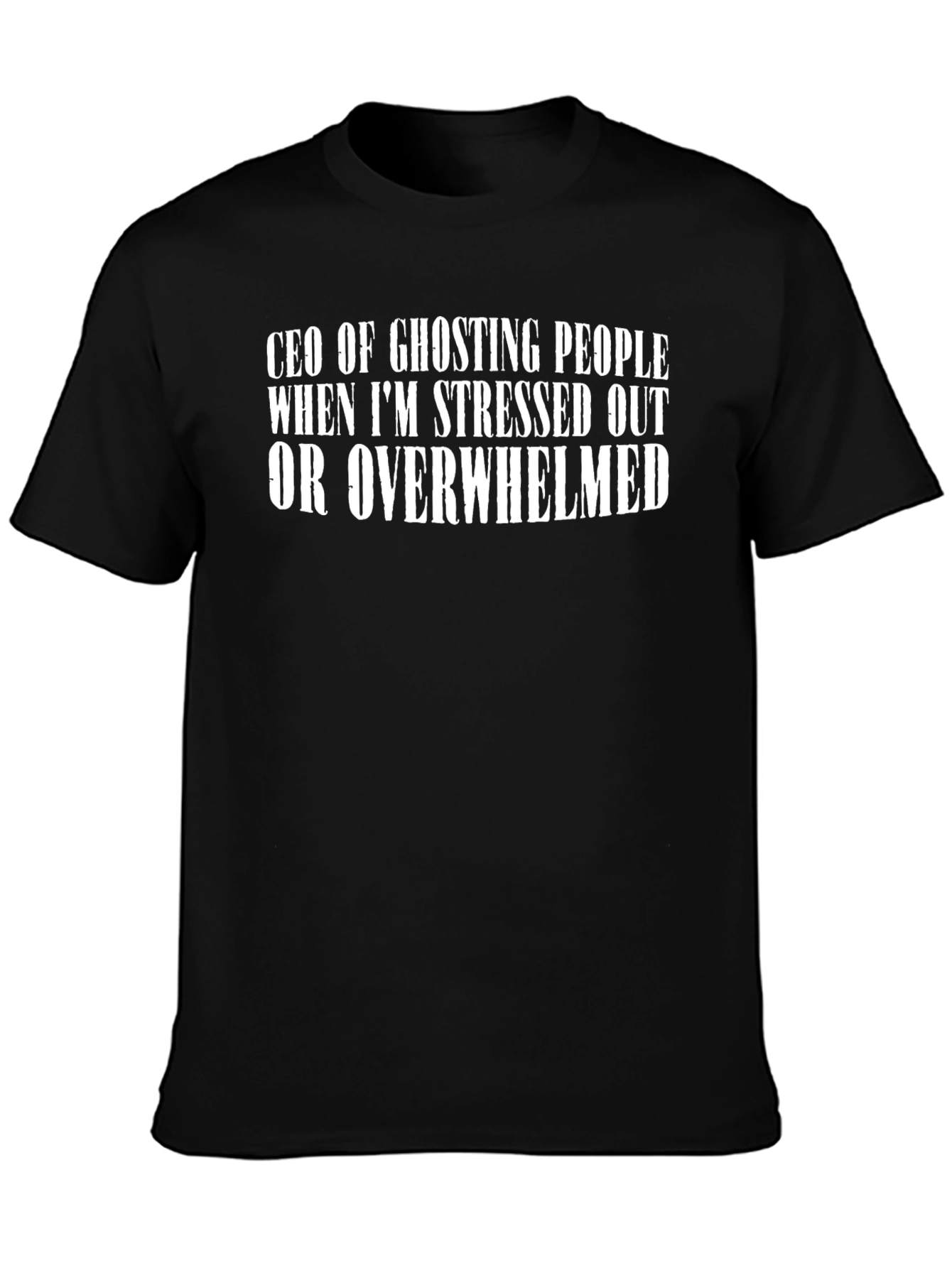 CEO of Ghosting Mens Black T-Shirt