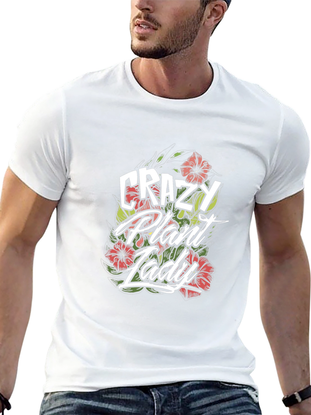 Crazy Plant Lady Graphic T-Shirt