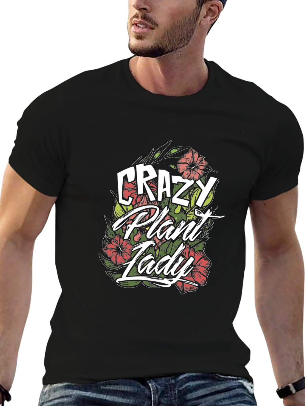 Crazy Plant Lady Graphic T-Shirt