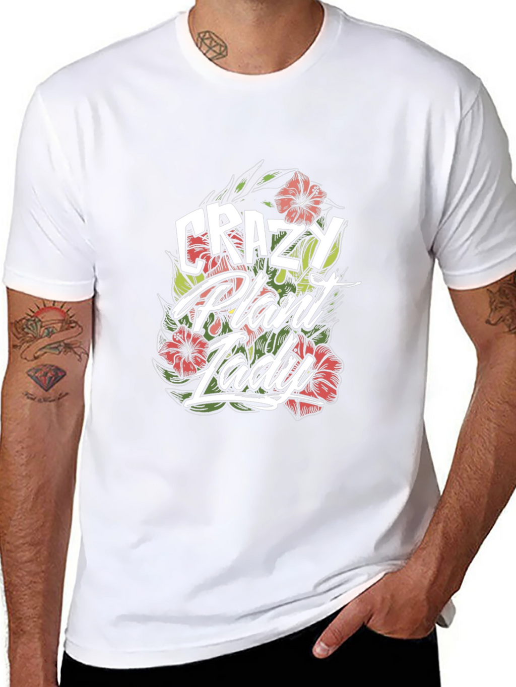Crazy Plant Lady Graphic T-Shirt