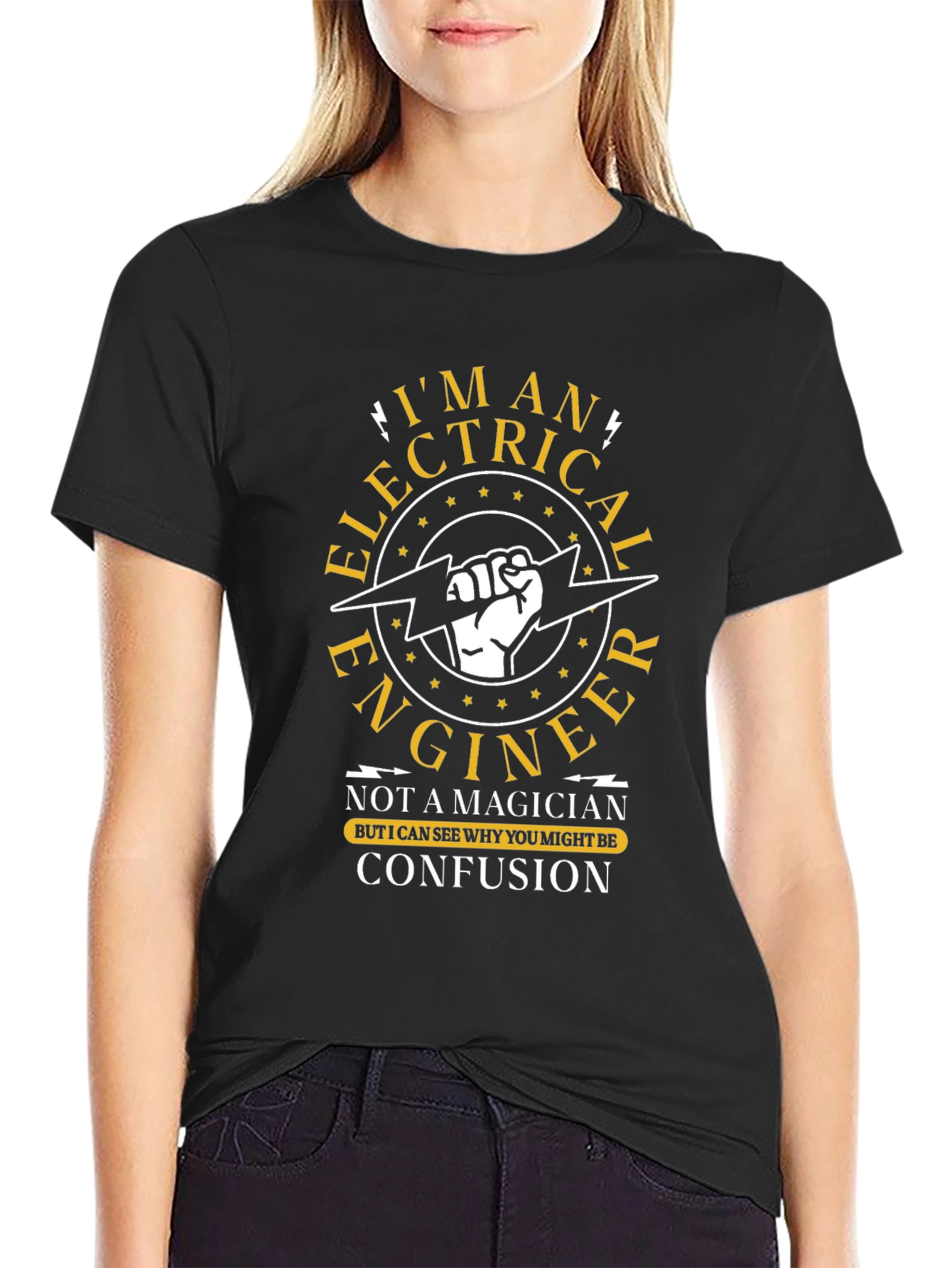 Electrical Engineer T-Shirt - Im Not a Magician Funny Tee