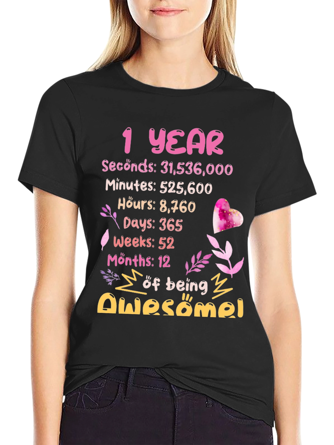 1 Year Awesome Birthday T-Shirt