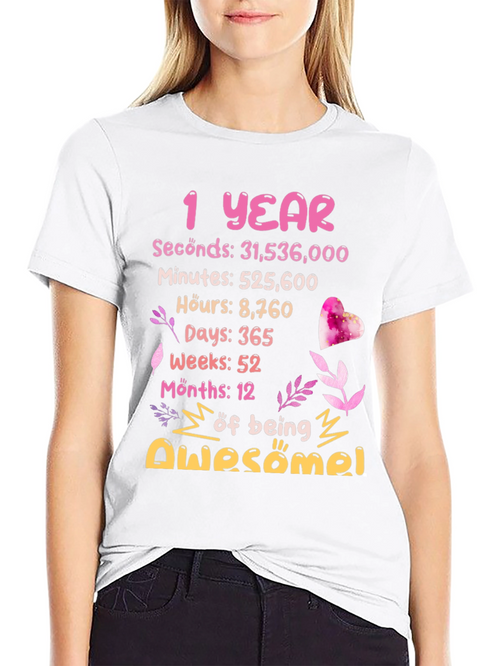 1 Year Awesome Birthday T-Shirt