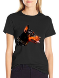Doberman Geometric T-Shirt - Black