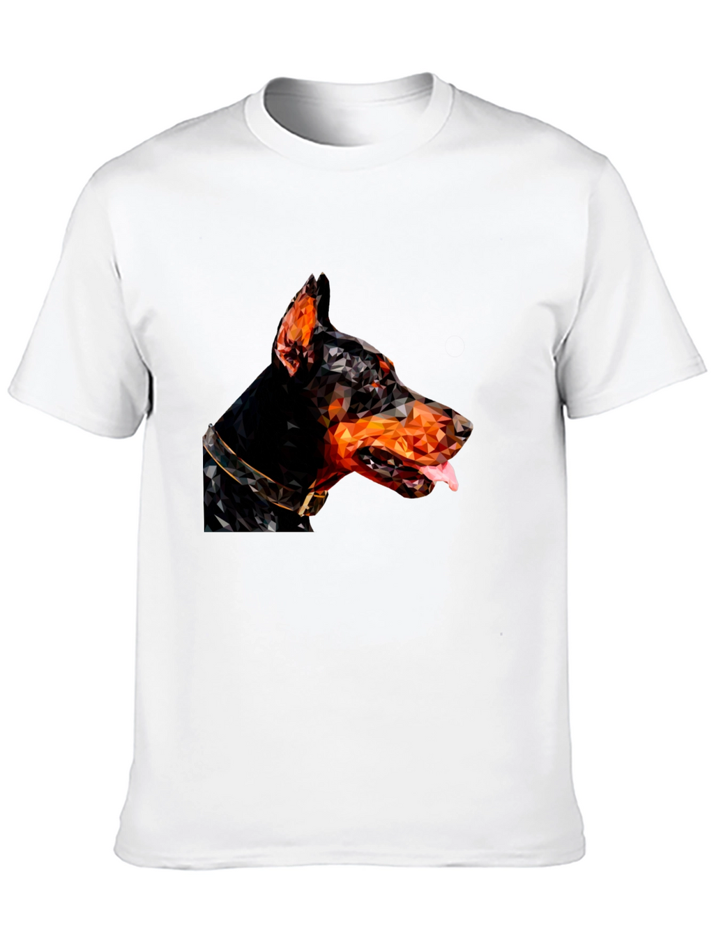 Doberman Geometric T-Shirt - Black