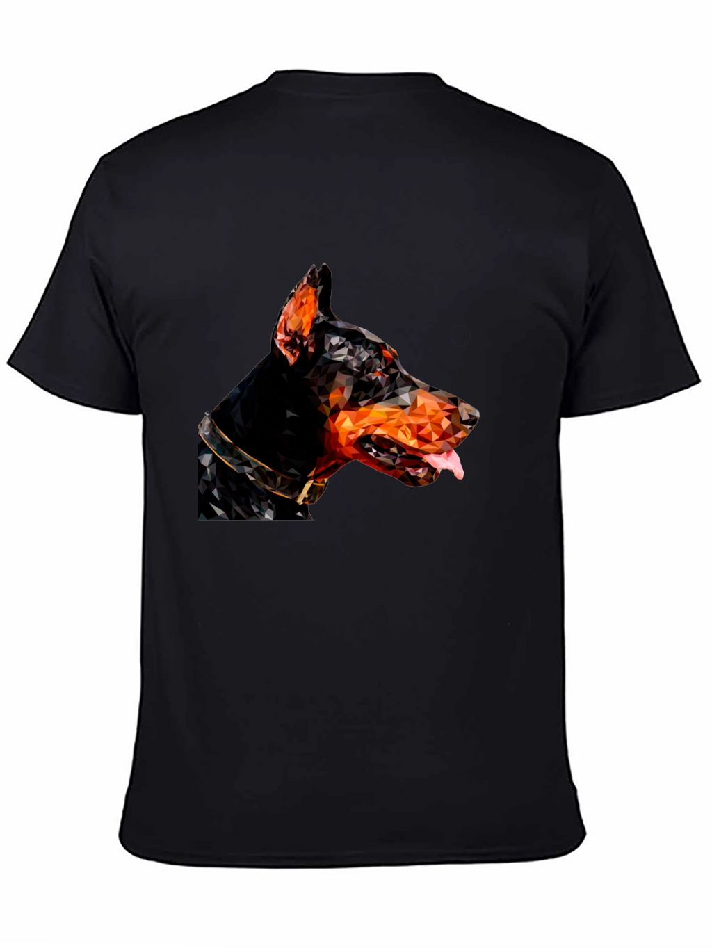 Doberman Geometric T-Shirt - Black