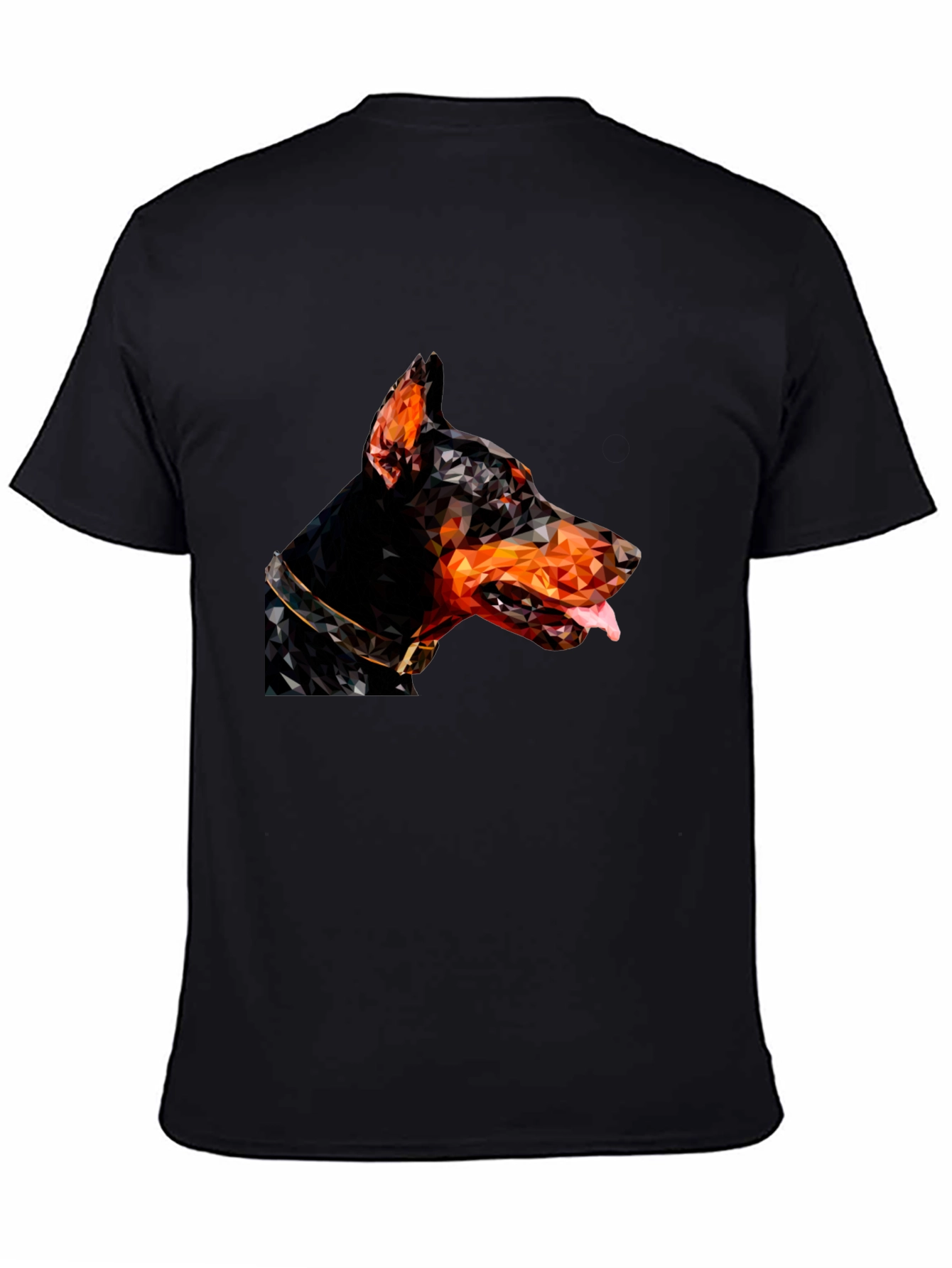 Doberman Geometric T-Shirt - Black