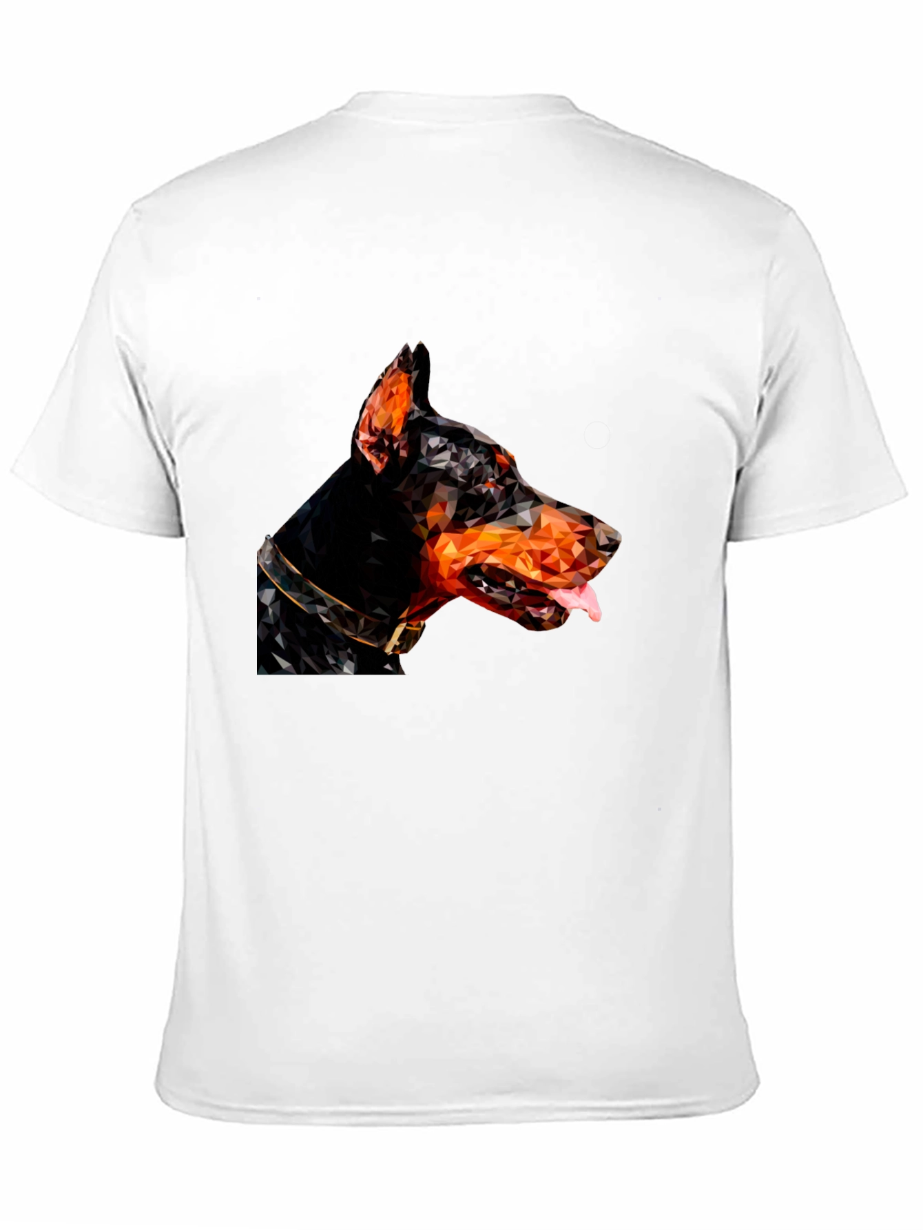 Doberman Geometric T-Shirt - Black