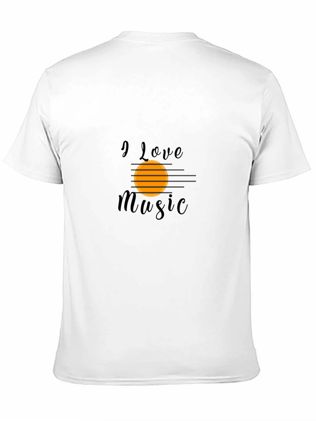 I Love Music Black T-Shirt