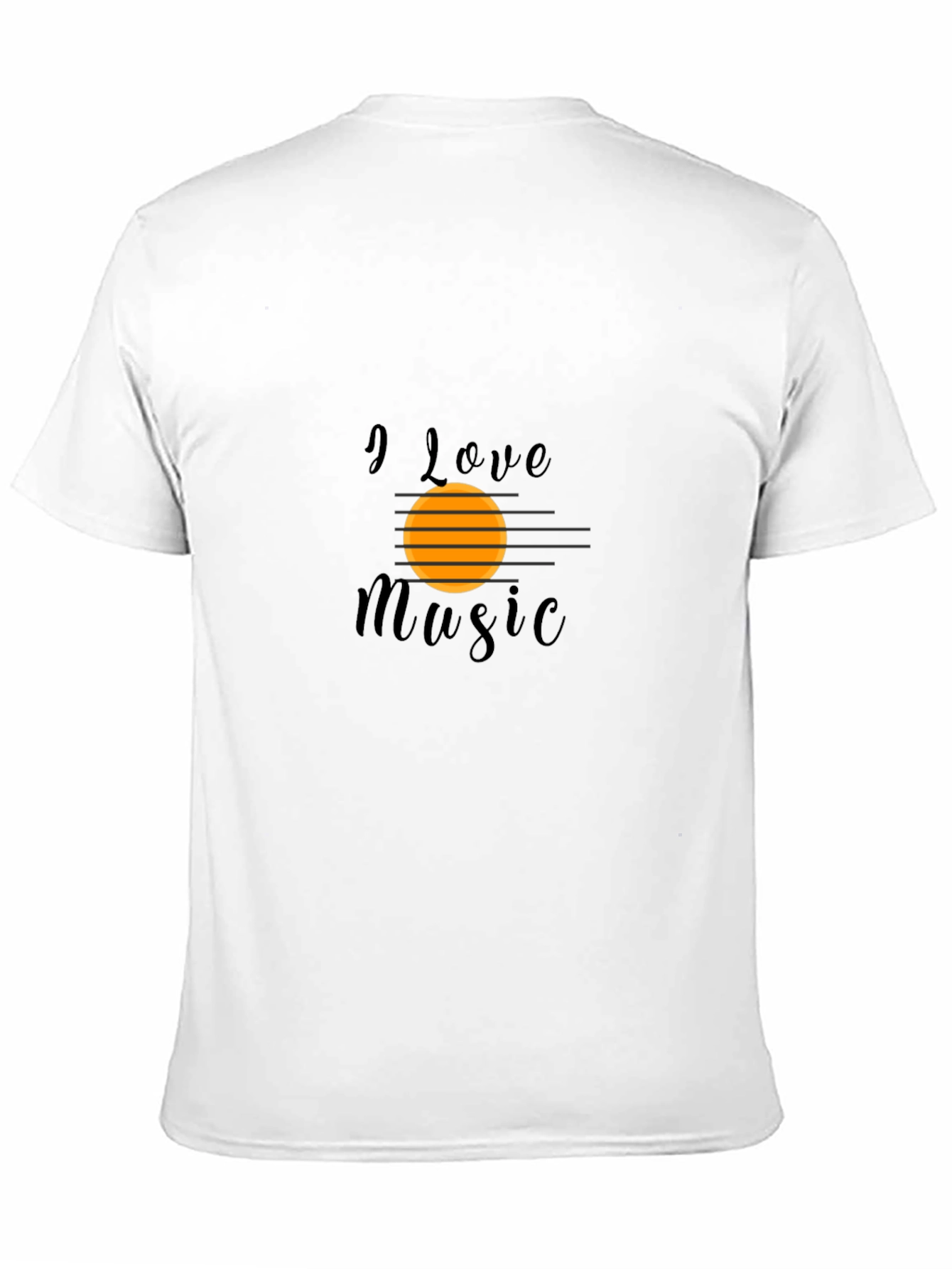 I Love Music Black T-Shirt