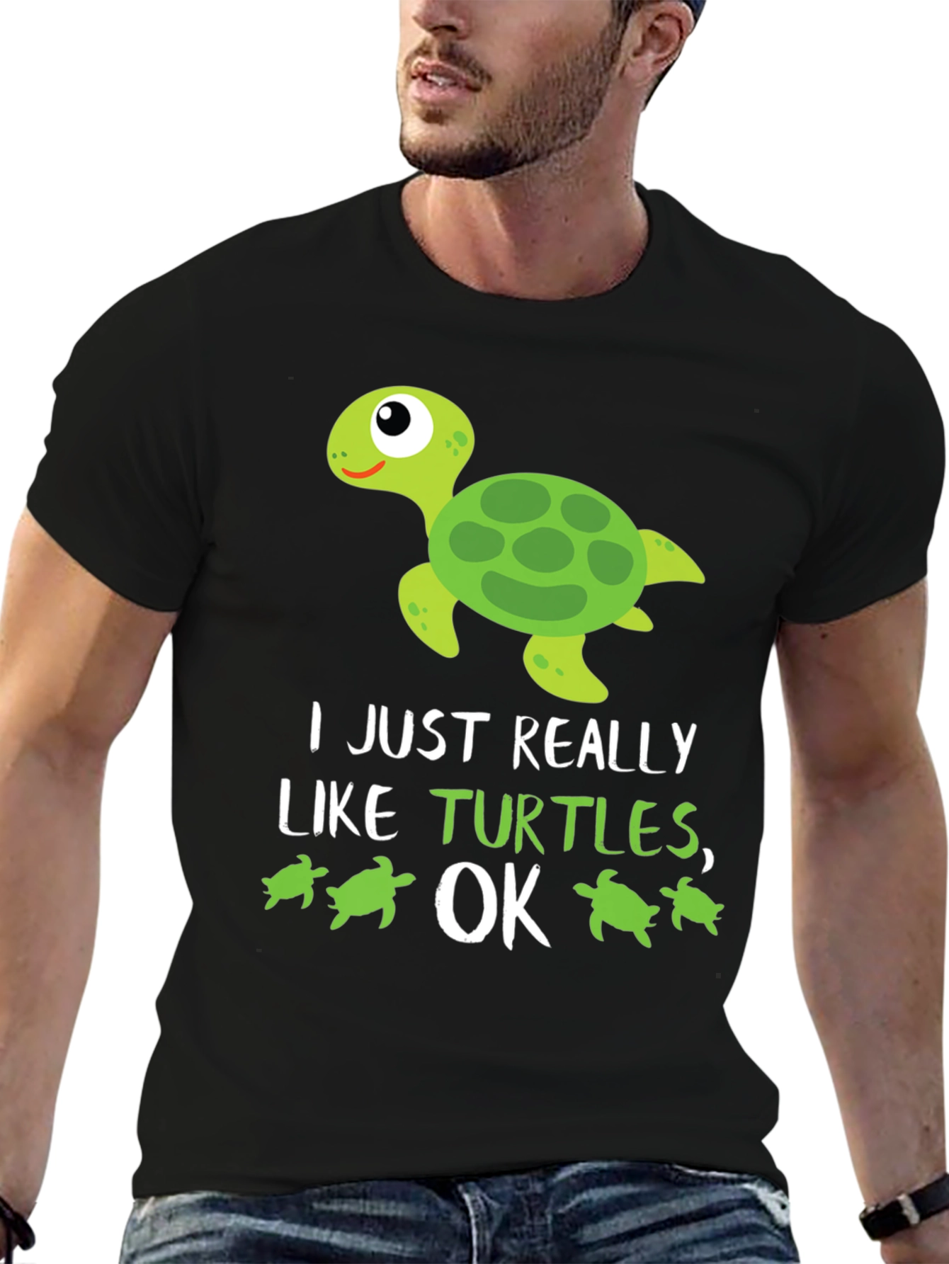Funny Turtle Lover T-Shirt: I Just Really Like Turtles