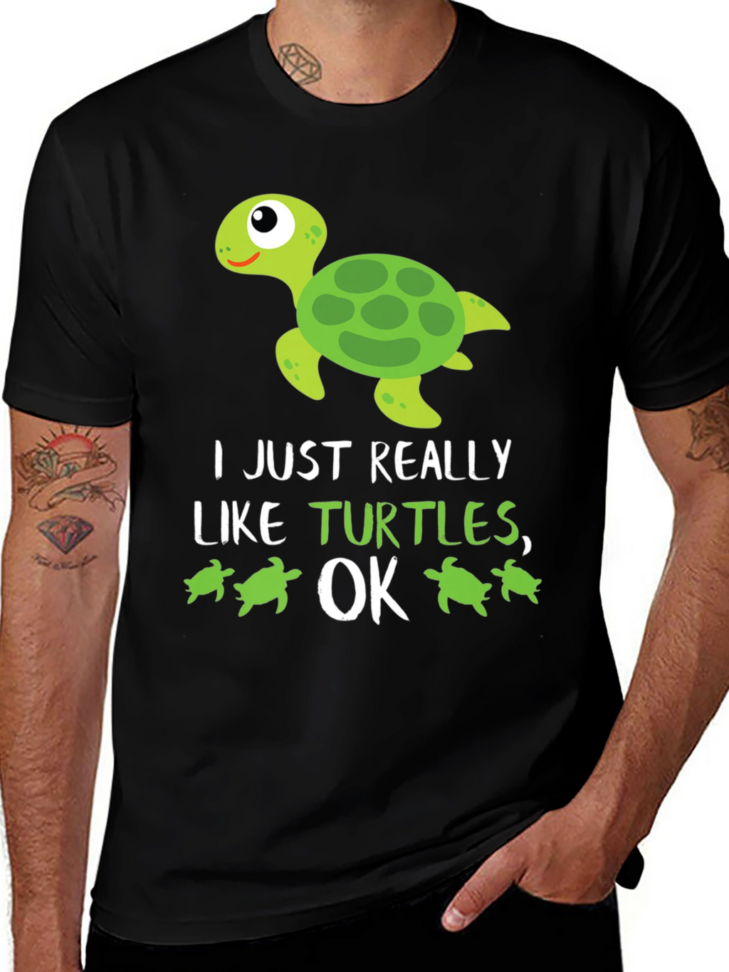 Funny Turtle Lover T-Shirt: I Just Really Like Turtles