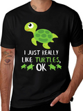 Funny Turtle Lover T-Shirt: I Just Really Like Turtles