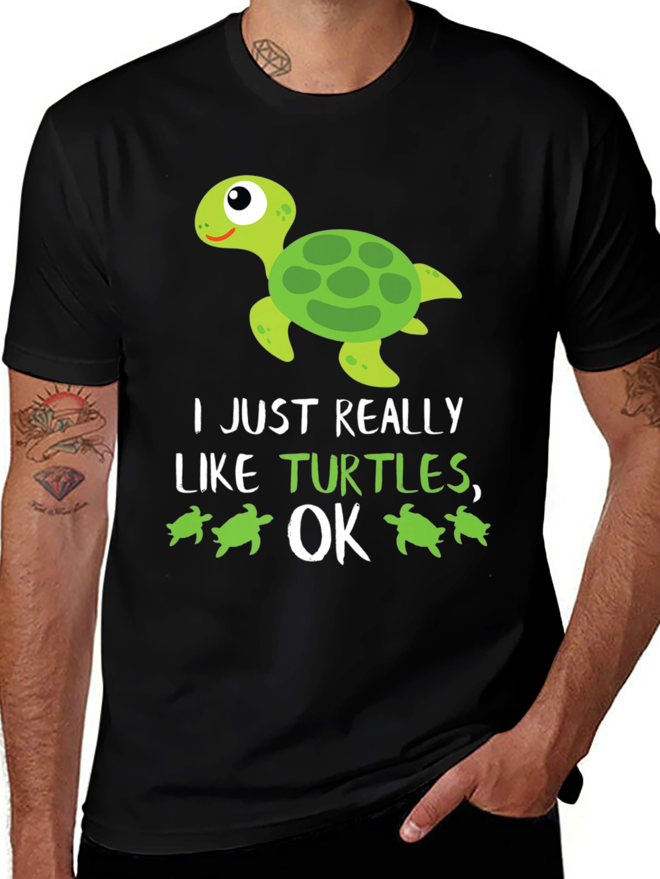 Funny Turtle Lover T-Shirt: I Just Really Like Turtles