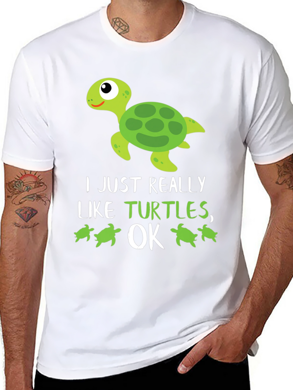 Funny Turtle Lover T-Shirt: I Just Really Like Turtles